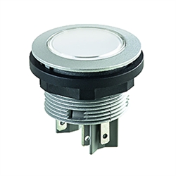 Leuchtdrucktaster 1S, Einbau-Ø 22,3mm, Flachstecker , Produktphoto