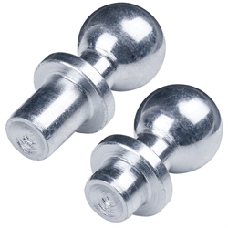 Kugelzapfen DIN 71803 mit Nietzapfen, Stahl verzinkt, Produktphoto