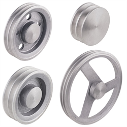 Keilriemenscheiben aus Aluminium-Guss, Profil B, SPB und XPB (17), 2-rillig, Produktphoto