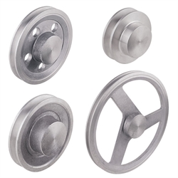 Keilriemenscheiben aus Aluminium-Guss, Profil B, SPB und XPB (17), 1-rillig, Produktphoto