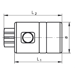 Sicherheits-Schnellkupplungen mit Innengewinde, Technische Zeichnung