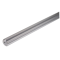 Zahnwelle DIN 5480 20 x 1,25 x 14 Länge 500mm Material C45 gefräste Ausführung, Produktphoto